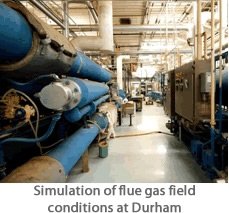 Simulation of flue gas field conditions at Durham Simulation of flue gas field conditions at Durham